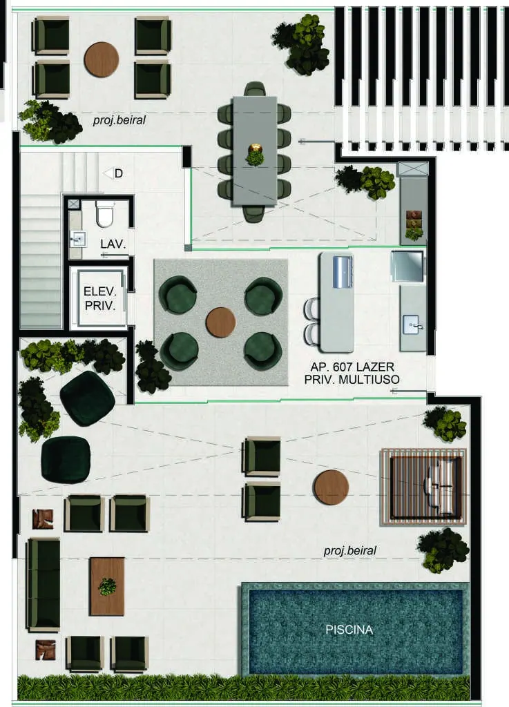 Planta ilustrativa 2, Parque Esplanada